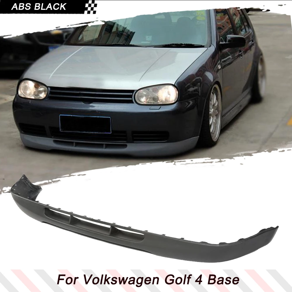 

PU Black Primer Car Front Bumper Lip for Volkswagen VW Golf 4 MK4 Standard Base 1998-2004 Car Racing Body Kits Front Spoiler