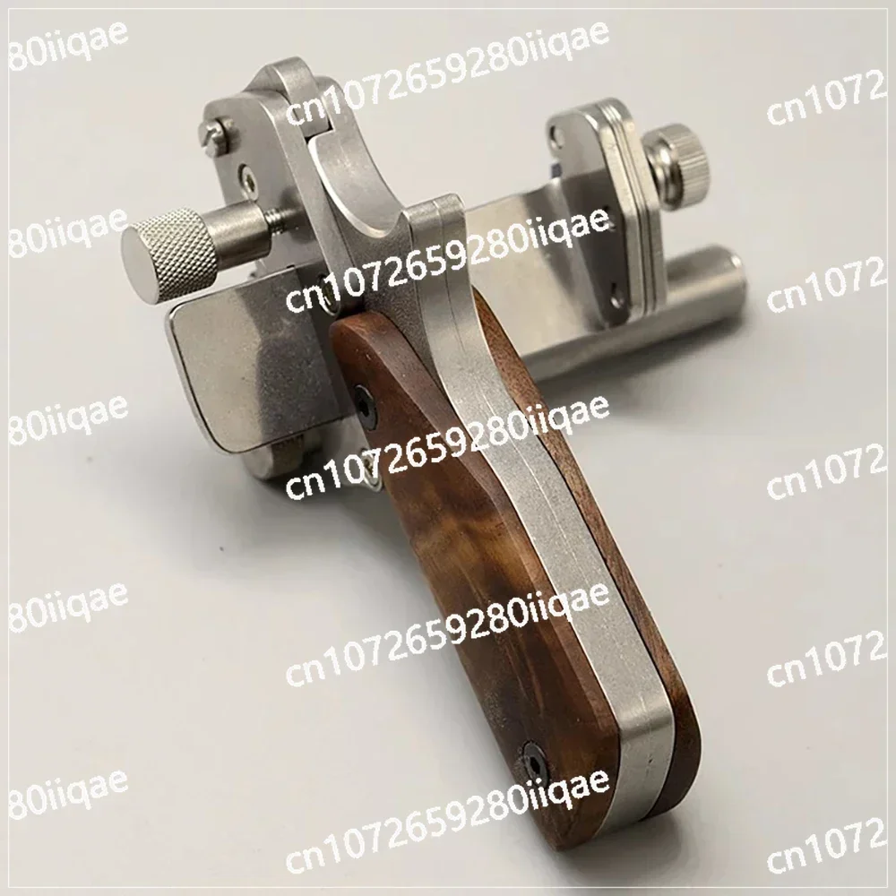 Manual Leather Strip Cutter Roller Type 10-60MM Adjustable Leathercraft Belt Cutting Tool with Metric-Inch Double Scale