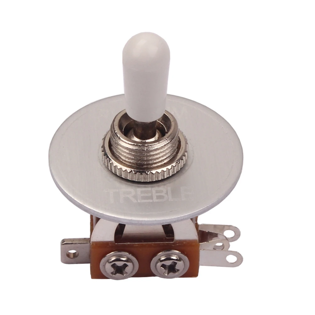 

3 Way Toggle Switch For Guitar Rhythm Treble Washer Plate Electric Guitar Replacement Part Compatible With Lp