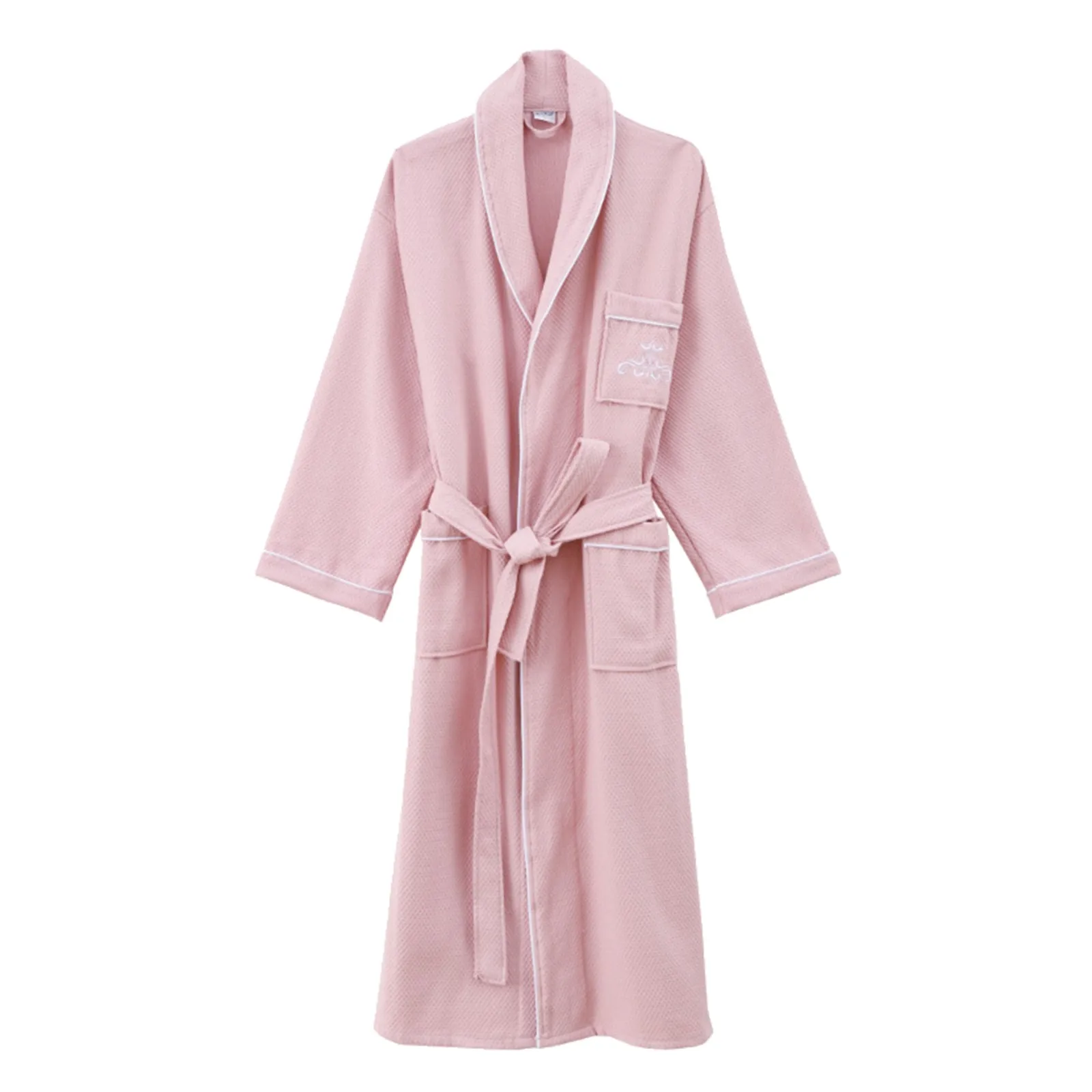 100％ Cotton Couples Long Thick Absorbent Terry Bath Robe Kimono Men Light Weight Towel Bathrobe Sleepwear Women Hotel Gown Robes