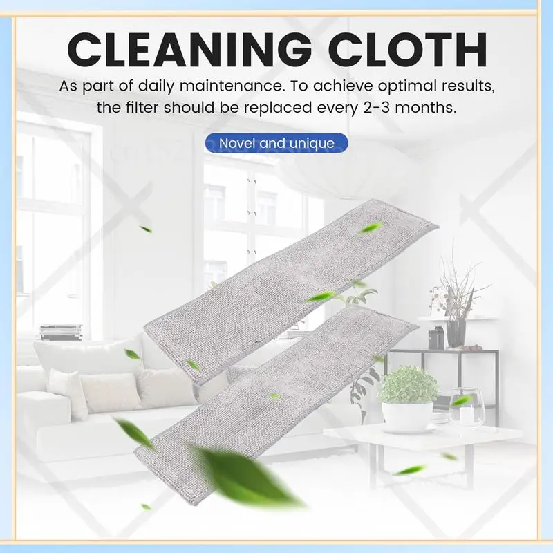 

-SPOR 5PCS For Xiaomi Mijia G10 K10 Wireless Vacuum Cleaner Mop Thickening Wipe Dishcloth Replacement Mop Cloth
