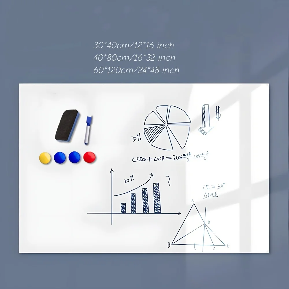 1 لفة من ورق جدران السبورة البيضاء المغناطيسي لغسالة الأطباق - ملصقات سبورة بيضاء ناعمة لتزيين المنزل والمكتب #2