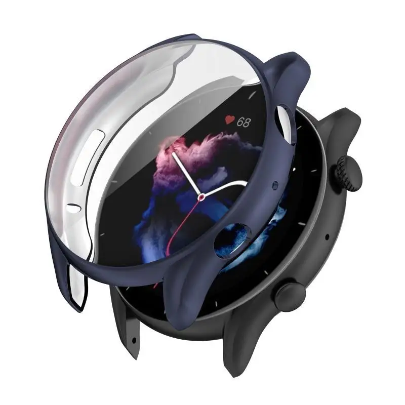 R53C Screen Protector Case Full Coverage Watch TPU Protective Cover Bumper for Shell for HuamiAmazfit GTR3/GTR3