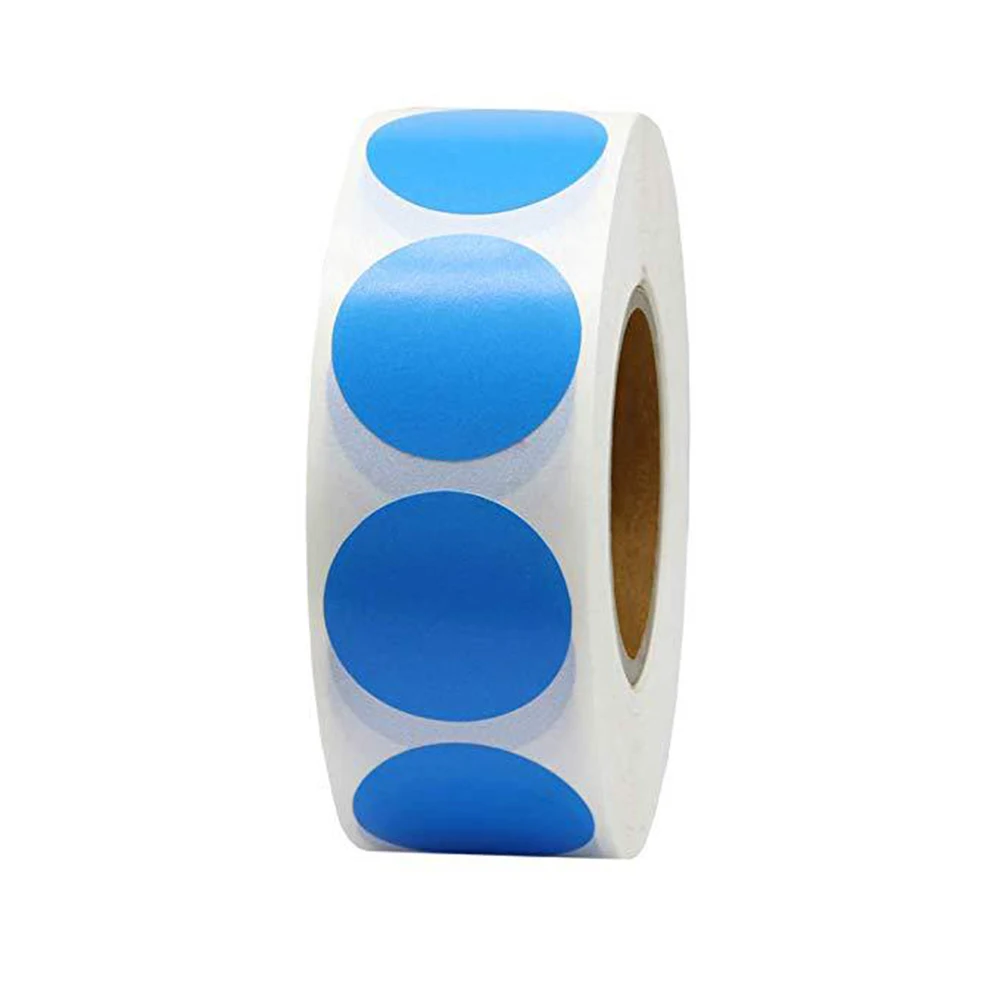 

White Round Stationery Green 500 Pcs /Roll code Color Labels Stickers Mark stickers Dot Labels Stickers Chroma Label Stickers