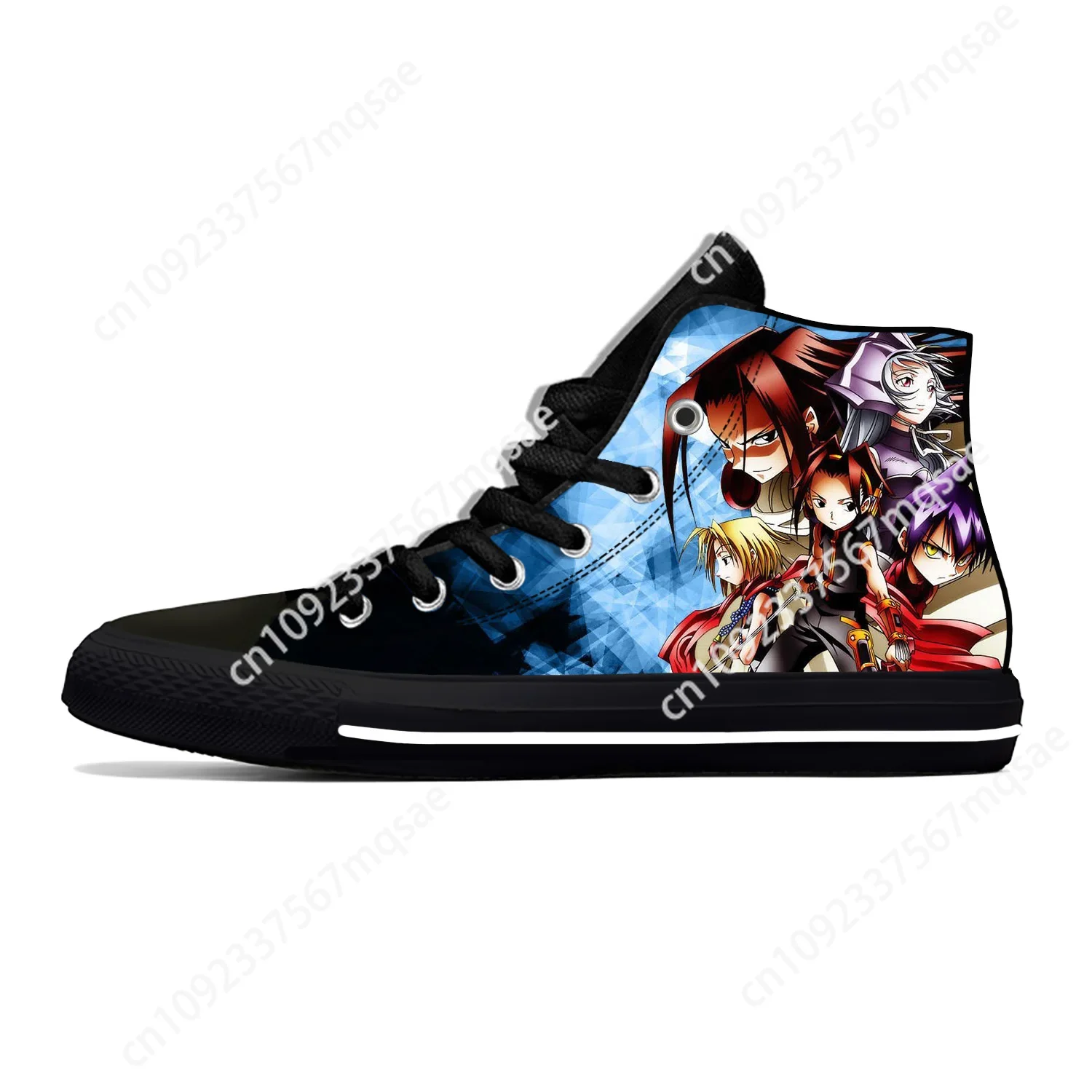 

Japanese Anime Manga Cartoon Shaman King Fashion Hot Casual Shoes Breathable Men Women Sneakers High Top Lightweight Board Shoes