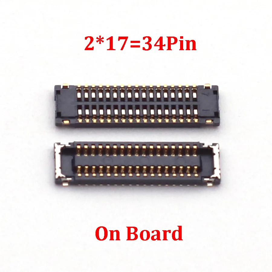 2Pcs LCD Screen Display Flex FPC Connector Plug For Huawei Honor 8X Nova4 Nova 4 4E P40 Lite 5G P30 Mate RS Enjoy 9 Board 34 Pin