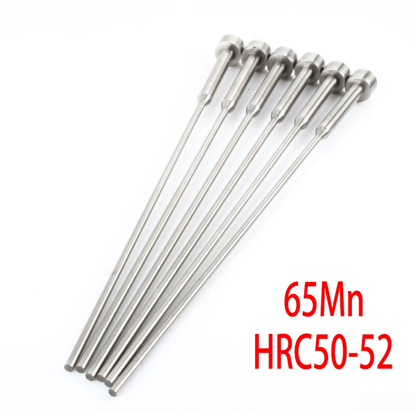 1/1.1*2/2.5/3*100/125/150/180/200/250*25/30/35/40/45/50mm 65Mn HRC52 Round Tip Mould Punching Step Shoulder Needle Ejector Pin