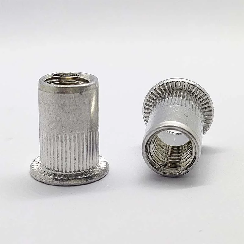 M3 M4 M5 M6 M8 M10 Rivet Nuts Assortment Kit Aluminum Flat Head Thread Insert Rivet Nuts Set 50/150/165/190/205pcs Mix Size