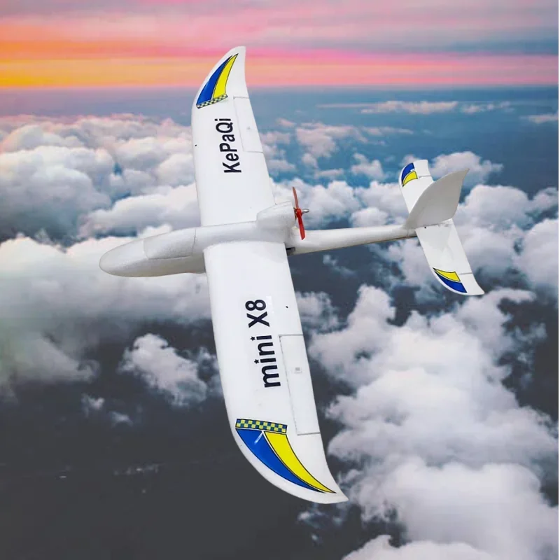 X8 Mini RC Airplane,800mm Wingspan EPO Foam Fixed Wing Glider Mini Airplane for Entry Level Training
