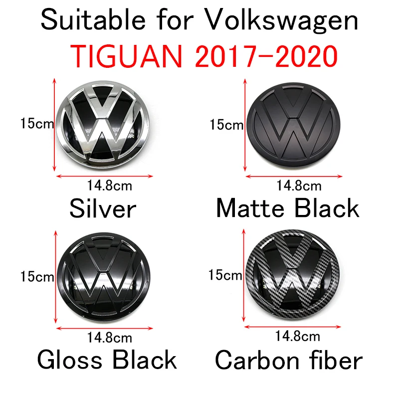 ABS Auto Frontgrill Kofferraum-Emblem Logo für Tiguan 2017 2018 2019 2020 Auto-Modifikations-Aufkleber Ersatzzubehör – Detail 3