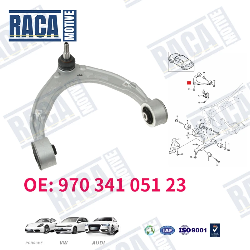 

For Porsche Panamera (970) 2009-2017 Front Suspension U-Type Upper Control Arm Kit 97034105123 97034105122