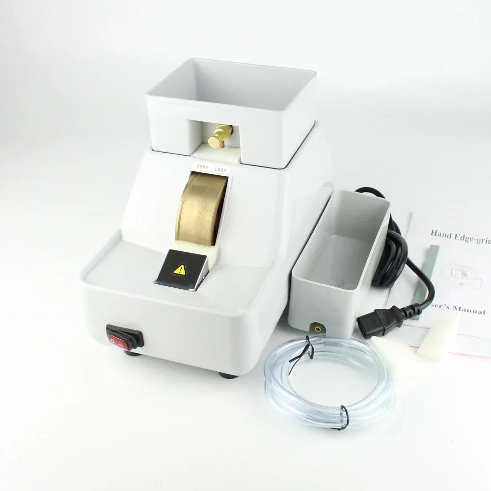 

100 Manual Lens Edger Edging Machine Rough Fine V Shape 3 In 1 Grinding Wheel