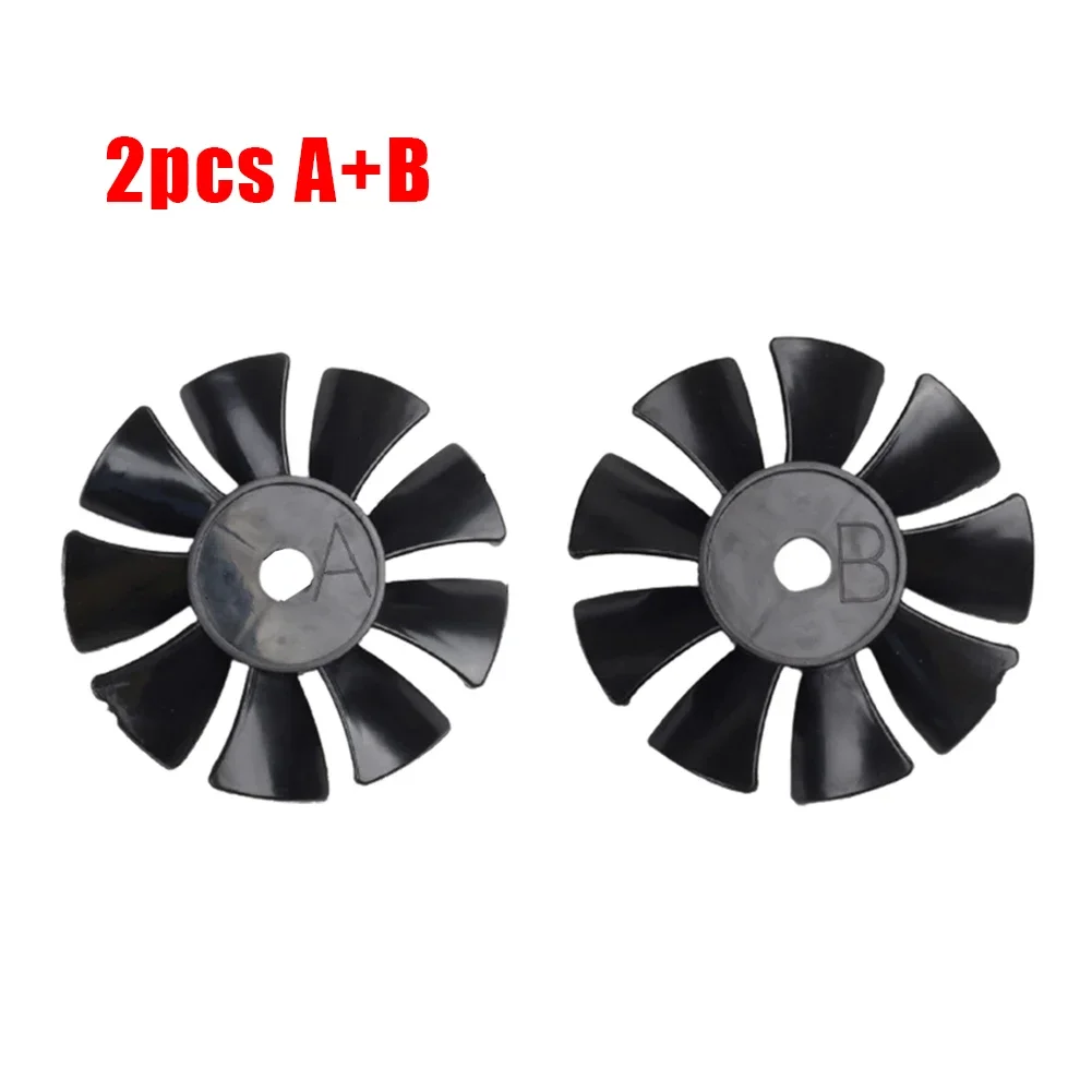 Brand New Low Noise Waterproof High Quality Fan Blade 2pcs Black Air Compressor Air Pump Motor Compact Cooling Fan