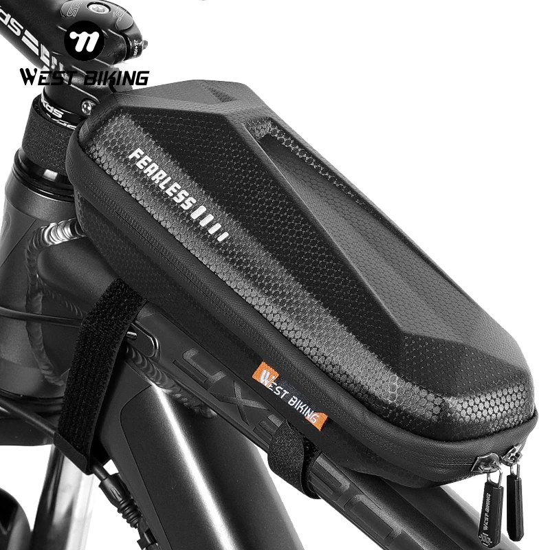 

WEST BIKING Hard Shell Bicycle Bag Multifunctional Front Frame Top Tube Bag For MTB Bicycle Scooter Pack Cycling Accessories