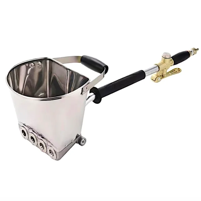 TY92814 Pneumatic Handheld Mortar Sprayer Wall Plastering Machine 4 Jet Stucco Spray Gun Cement Shotcrete Spraying