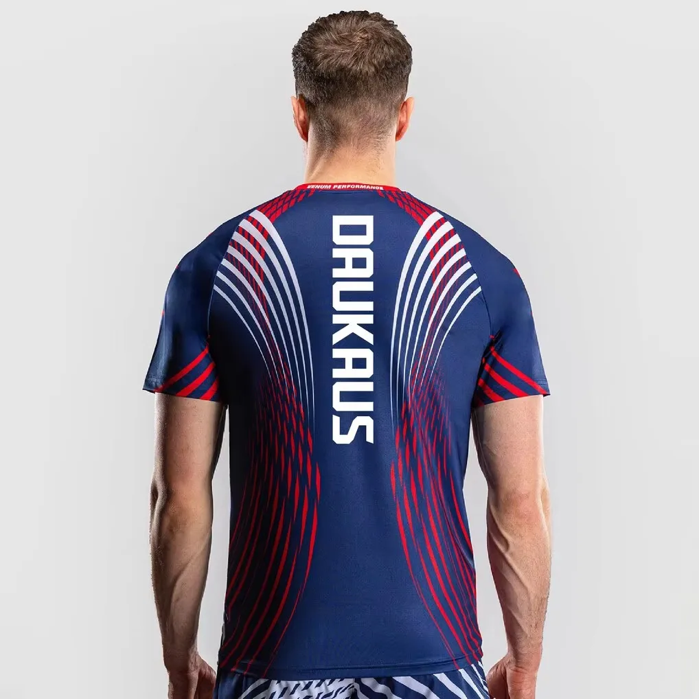 Sommer Chandler Übergroßes Schnelltrocknendes Atmungsaktives T-Shirt für Sport Streetwear Familien-Matching Freedom 250 Fight Night Walkout Trikot – Detail 12