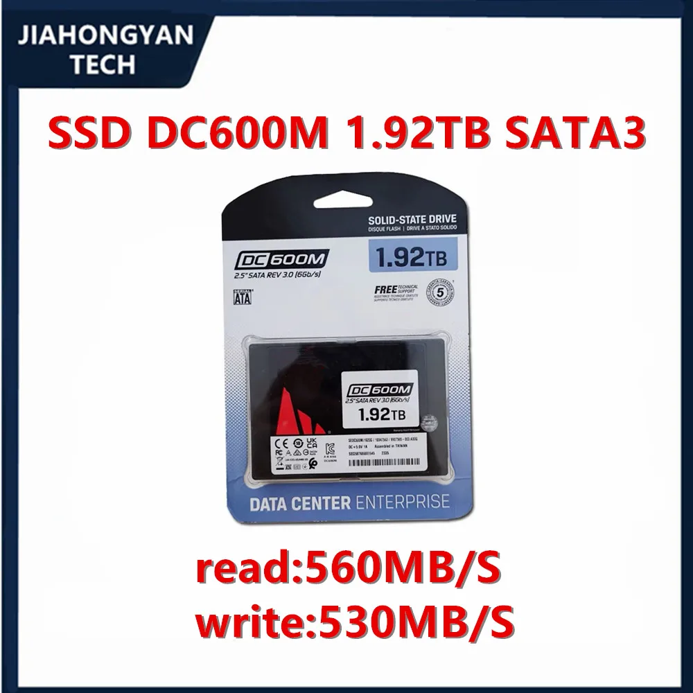 Original For KingSton DC600M 1.92T 3.84T 7.68T SATA3.0 6Gbps enterprise solid state Drive SSD