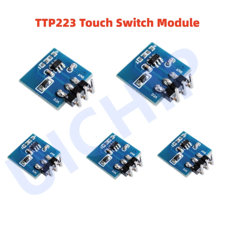 TTP223 وحدة تبديل اللمس TTP223B 1 قناة هرول مستشعر اللمس بالسعة الرقمية لاردوينو لتقوم بها بنفسك عدة