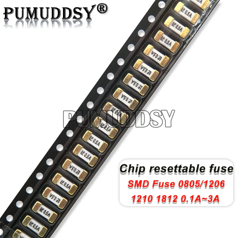 20PCS/LOT 0805 1206 1210 1812 0.1A 0.2A 0.3A 0.5A 0.75A 1A 1.1A 2A 3A SMD Resettable Fuse Self-Recovery Fuse PPTC HJXRHGAL