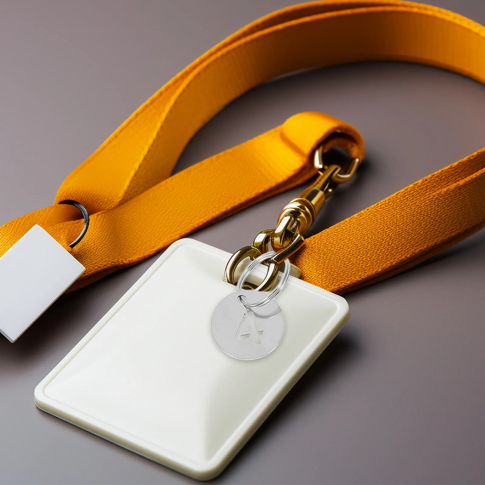 20 Pcs Key Ring Tags Labels Chain Hollowed Stainless Steel Number Identification