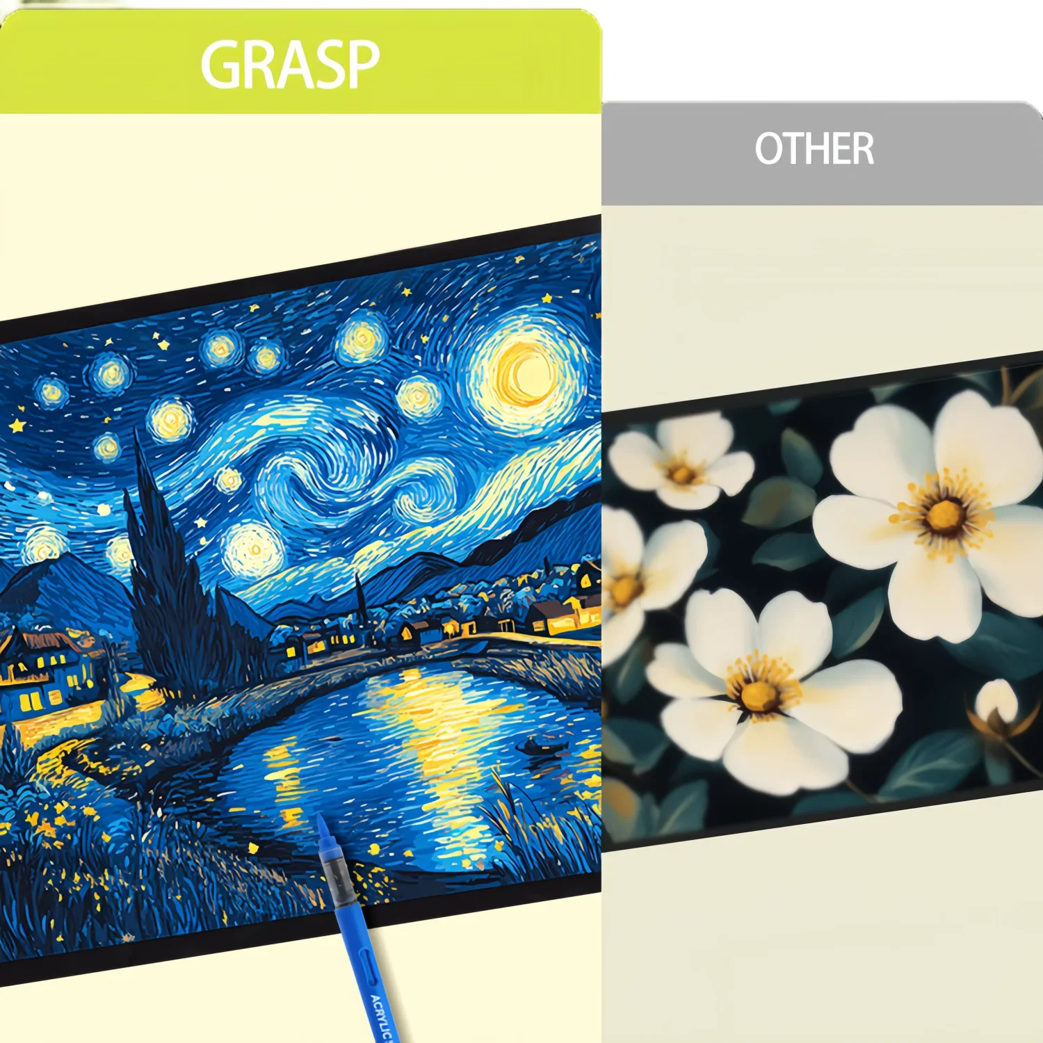 24/36/48/60/84 لون التحكم التلقائي في الحبر علامات طلاء الأكريليك ، مع صندوق تخزين الطبقات ، أقلام طلاء الأكريليك طرف الفرشاة