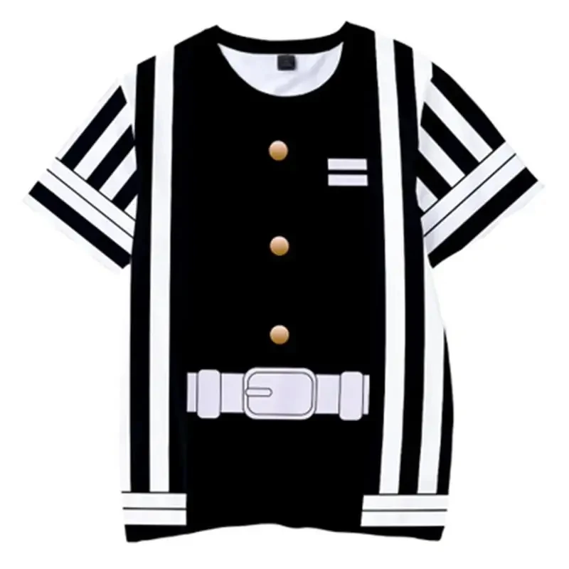 

Cosplay Summer Short Sleeve Children's Clothing Cartoon Ghost Blade Graphic T-shirt Anime Demon Slayer Kimetsu No Yaiba T-shirt