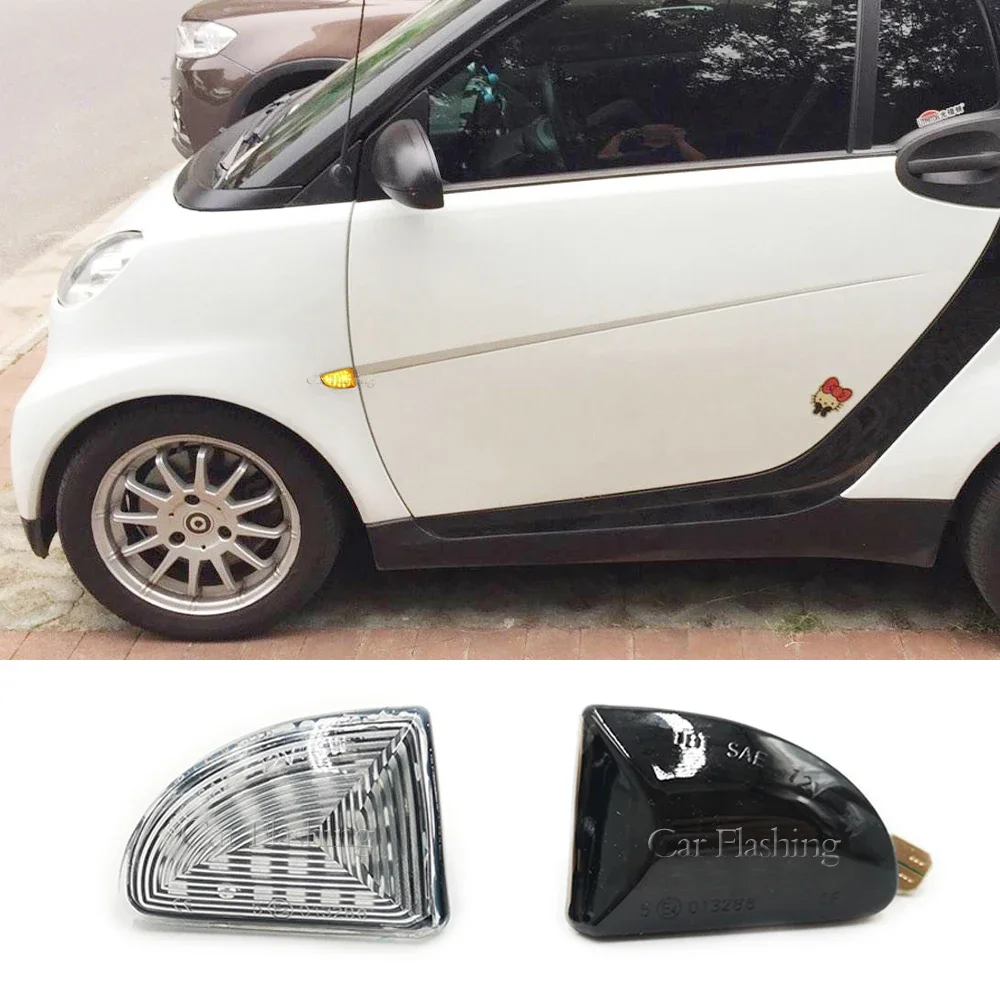 

New！ 1 Pair LED Dynamic Turn Signal Side Marker Light Sequential Blinker For Mercedes Benz Smart Fortwo W451 Coupe Cabrio