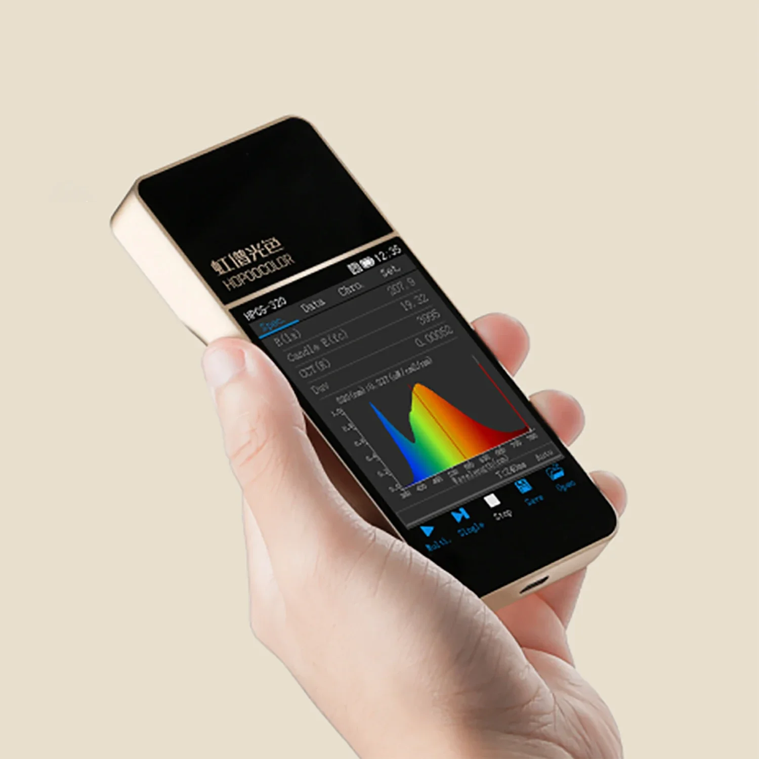 Spectromètre Portable HPCS320D, testeur CCT CRI Lux