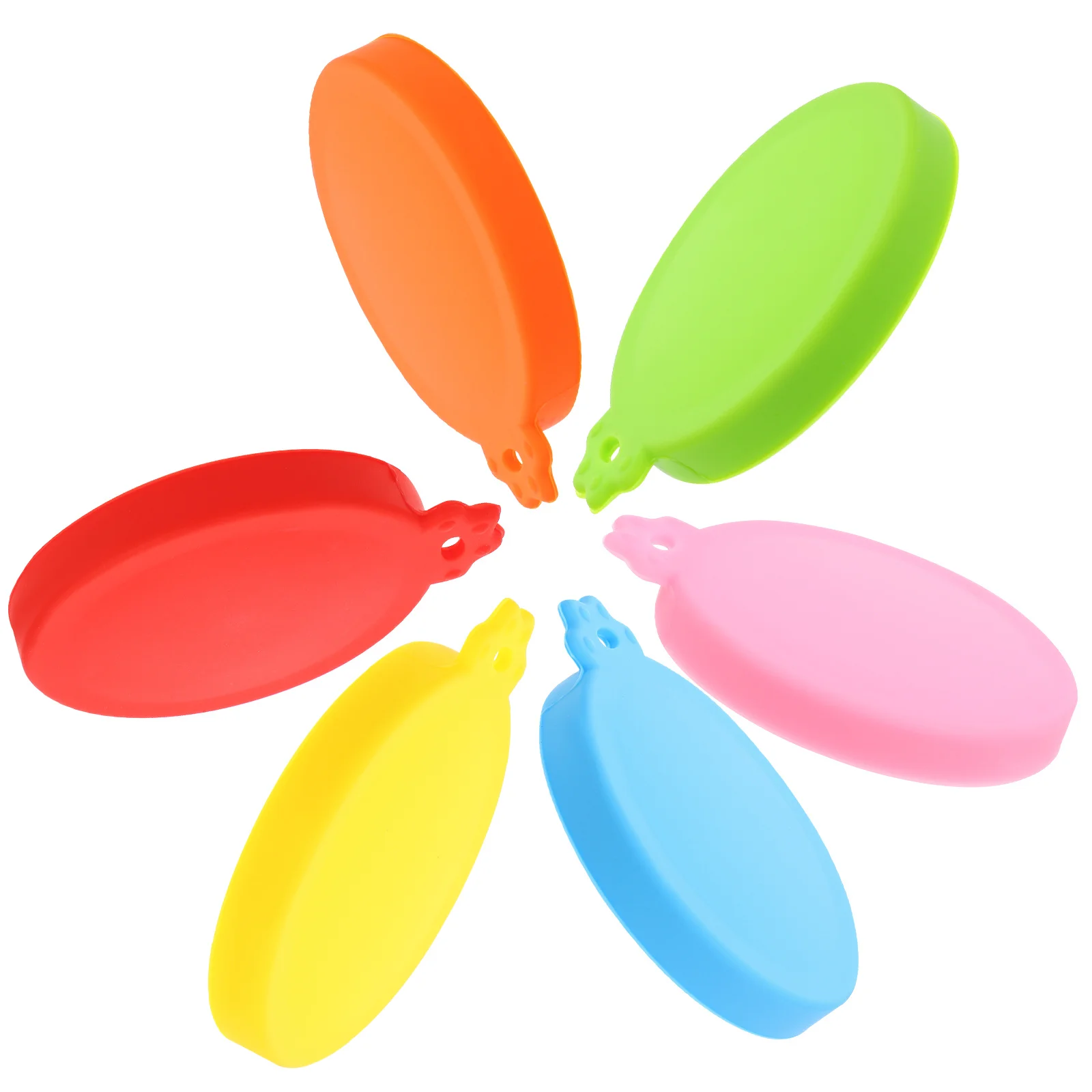

6Pcs Colorful Silicone Can Lids for Soda Beer Beverages Pet Food Cans Easy to Use Drink Sealer Beer Can Covers