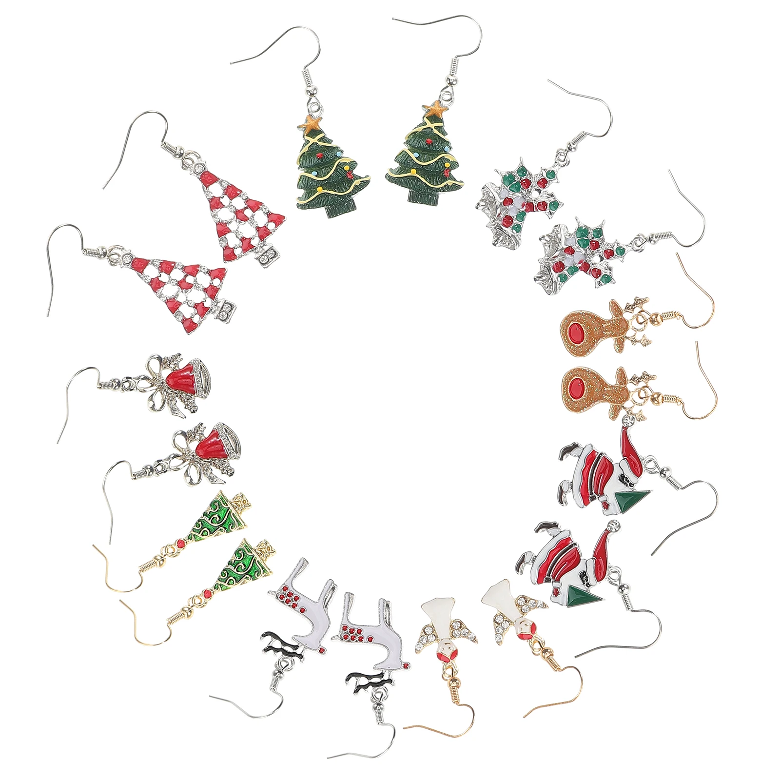 

Christmas Earrings Alloy Santa Claus Dangle Perfect Xmas Party Gifts for Women Girls Mothers Fashion Charming Jewelry