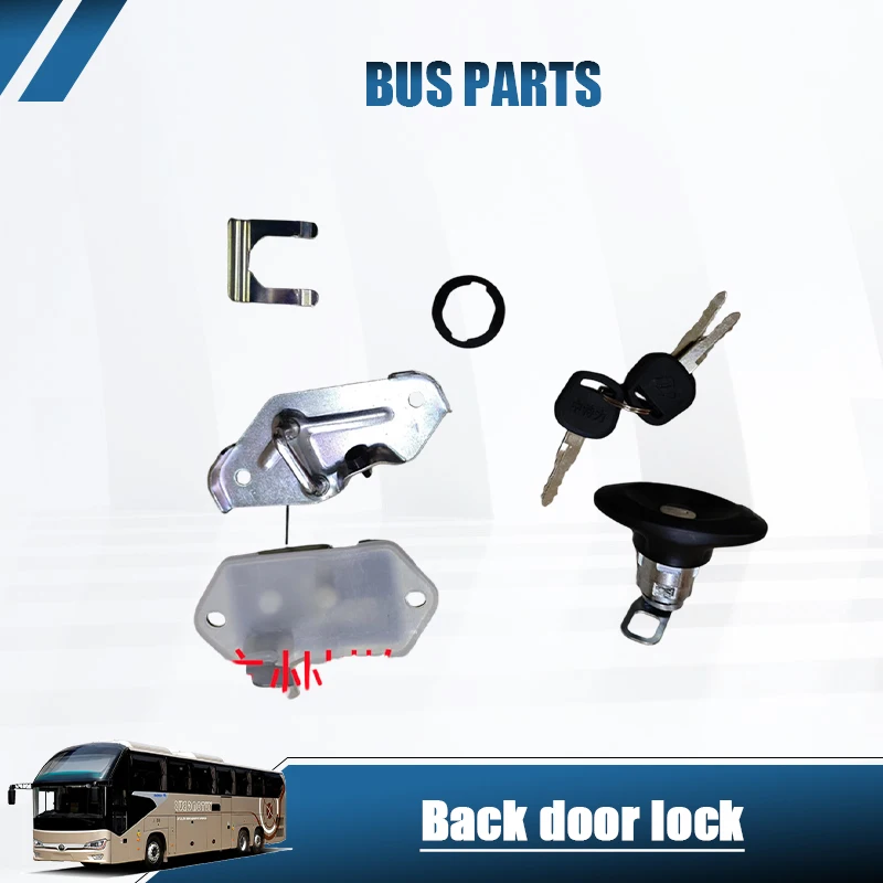 NUEVA Cerradura de Puerta Trasera/Cerradura de Maletero HNROCK para Autobuses King Long, Golden Dragon, Ankai, Higer, Zhongtong, Repuestos para Vehículos de Pasajeros