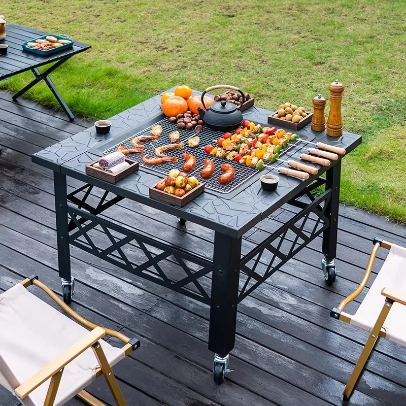 

Furnace Tea Set Household Indoor BBQ Table BBQ Stove