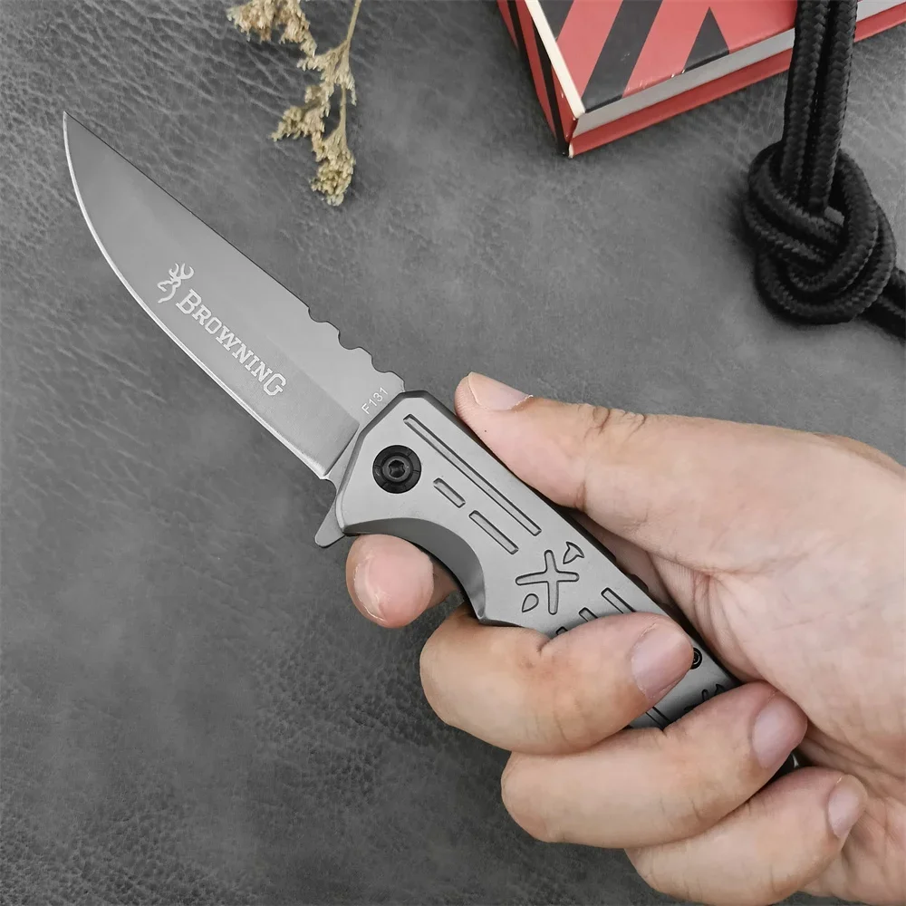 TOP-Selling F131 Folding Knife 5Cr13Mov Blade 420 Steel Handle High Quality Outdoor EDC Survival Camping Hiking Hunting Tool