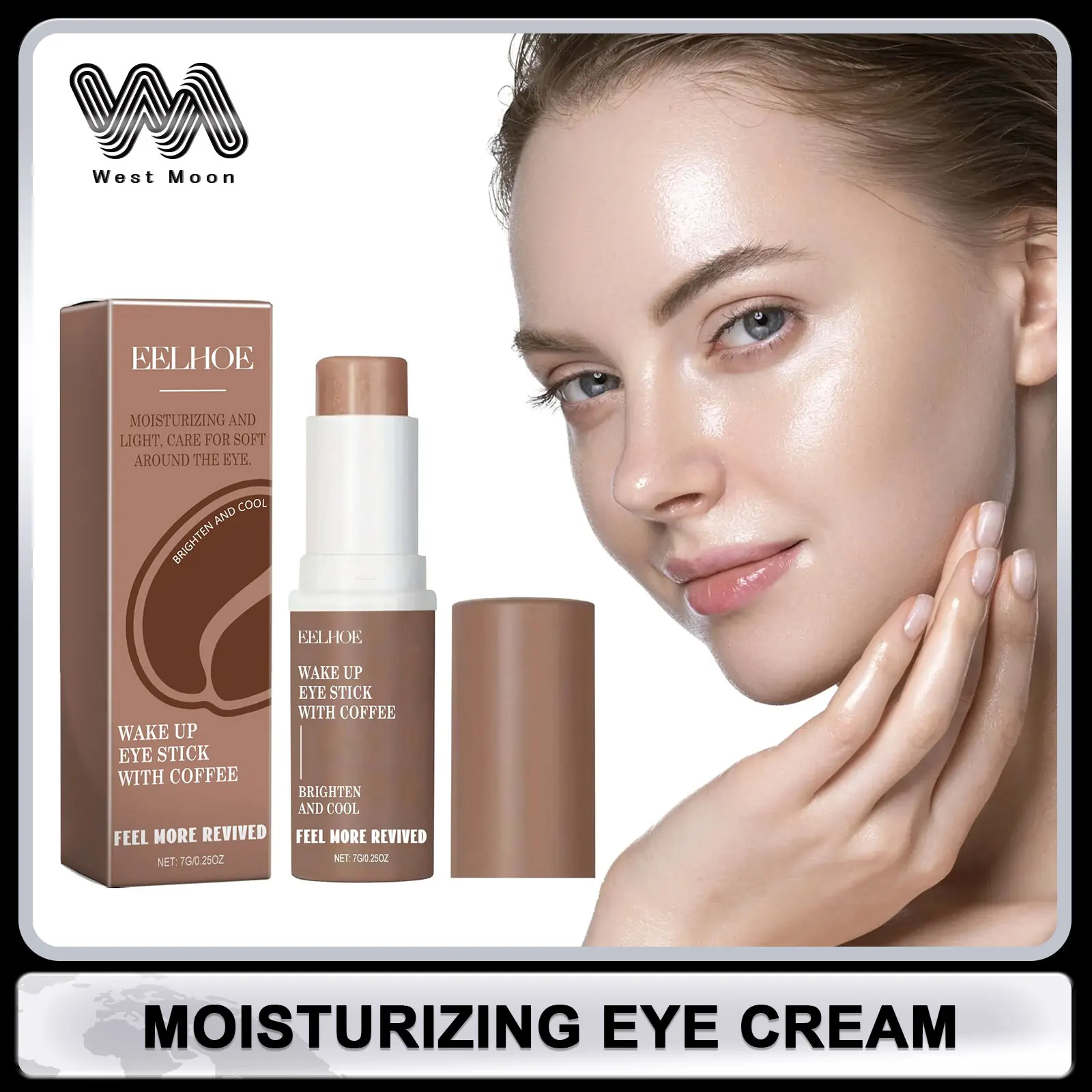 

Brightening Eye Cream Oil Control Anti-Puffiness Dark Circles Removing Eye Bag Rejuvenating Skin Moisturizer Vitamin E Eye Cream