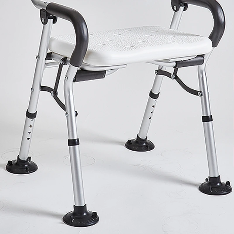 Chair Comfortable Sitting Unique Handle with Wheels Shower Commode Chair Walking Aids Duschstuhl Mit Rückenlehne Shower Benches