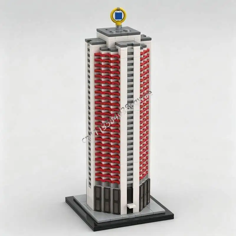 1225PCS Winter Garden High Rise Building Custom Architecture Model Creative Building Blocks Assembly Educational Toy Home Gift