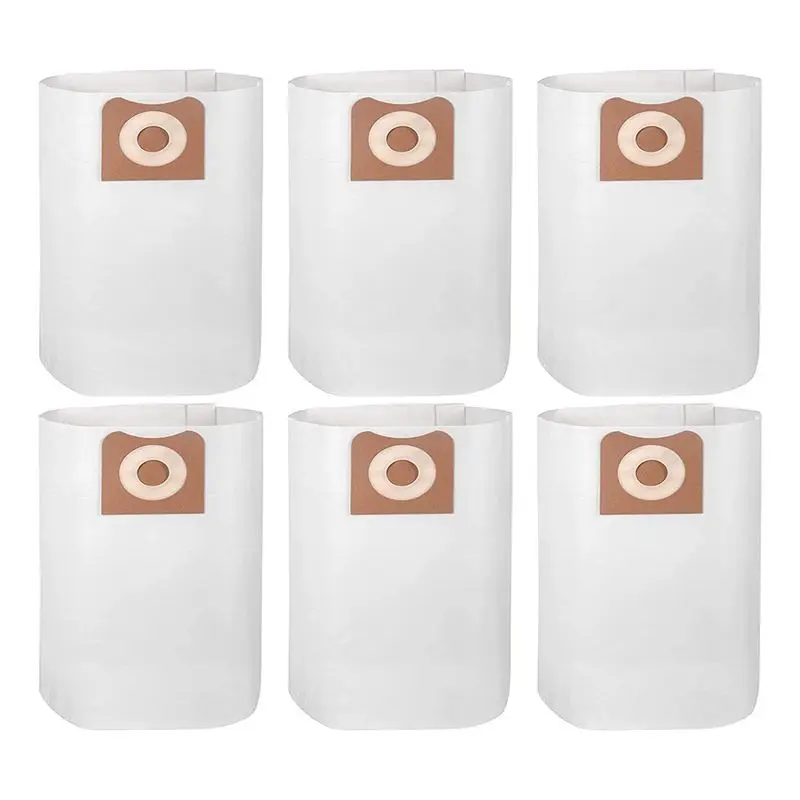 

VEHO-6PCS Мешки для пылесосов Ridgid VF3502, 12-16 галлонов, для влажной и сухой уборки, высокоэффективные, 23743, пылесборники