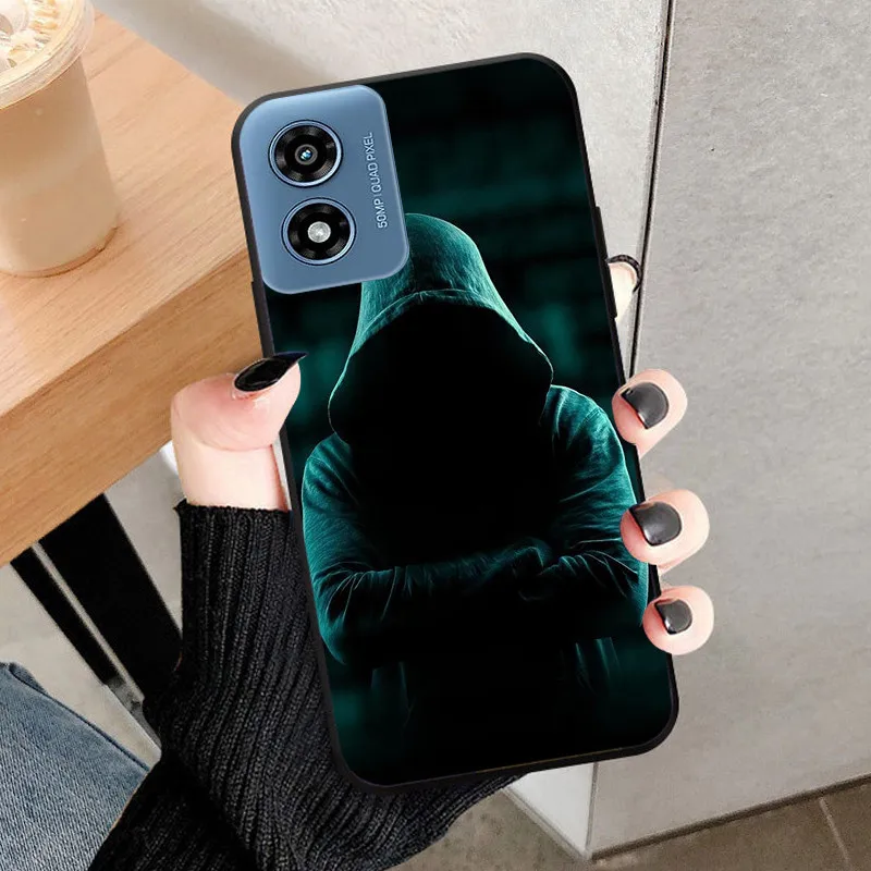 For Motorola Moto G Play 2024 Case Soft Silicone Cool Wolf Shockproof Cover for Motorola Moto G Play Gen 3 TPU Coque Lion Fundas