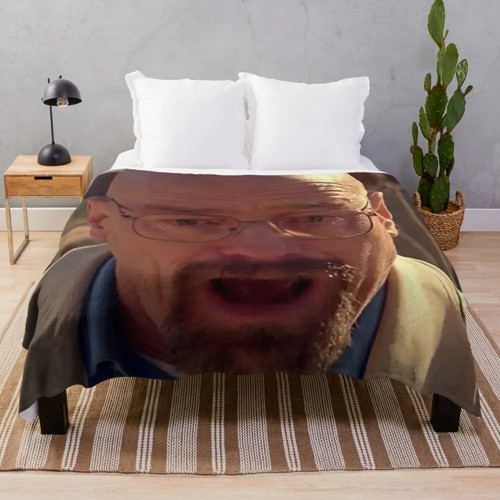 Walter White Meme Throw Blanket bed plaid blankets and throws Heavy Polar Blankets