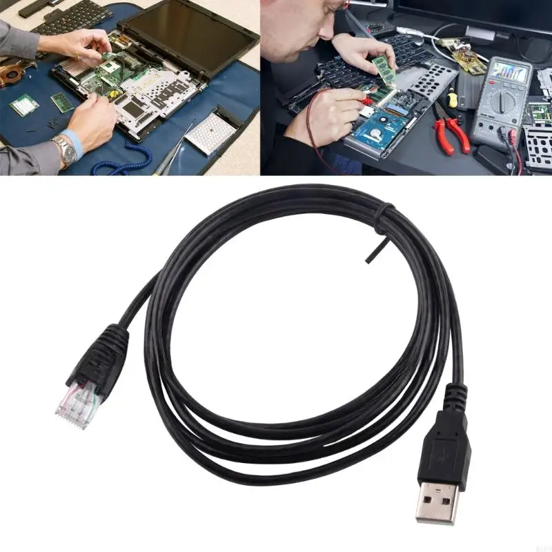 Reemplazo cable W8ED 180cm USB a RJ50 para modelos para RJ50 10p10C AP9827 UPS