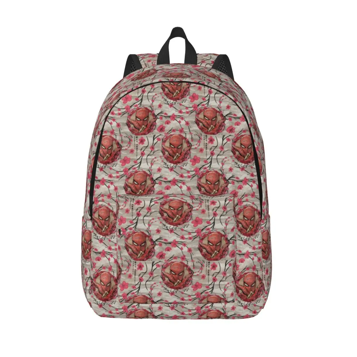 

Spider Man Japan Cherry Blossom Pattern Backpack Student Lightweight Backpacks Cool High School Bags Travel Designer Rucksack