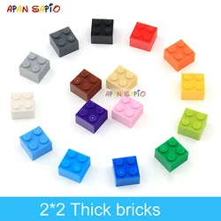 60pcs DIY Building Blocks Thick Figures Bricks 2x2 Dots Educational Creative Size Compatible With 3003 Plastic Toys for Children