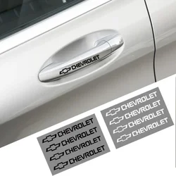 4PCS Transparent Car Door Handle Protective Stickers Auto Accessories For Chevrolet Spark Sonic Camaro Volt Bolt Trax Malibu