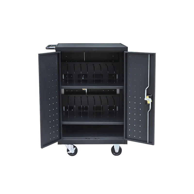 

20 Device Mobile Charging and Storage Cart for iPads, Chromebooks and Laptop Computers, Up To 17-Inch Screen Size, Su