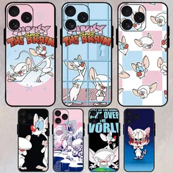 Pinky And The Brain Cartoon Phone Case For iPhone 8 11 12 13 Pro 14 15 Mini X XR XS max Plus Shell