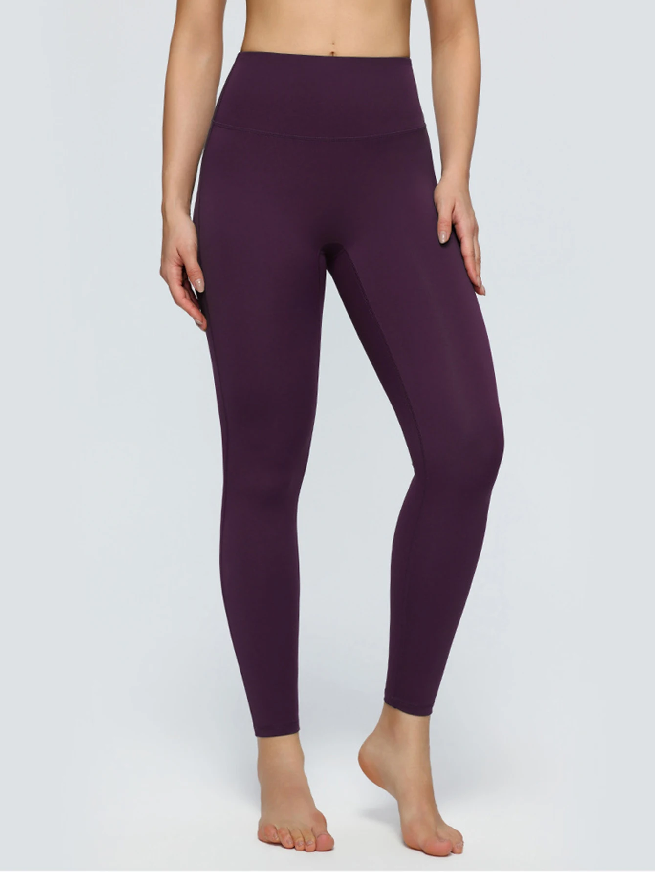 Brushed Fleece Yoga Pants for Women, Elastic Quick-Dry Tight-Fitting Sports Pants, Butt-Lifting, No Awkward Lines, Gym Pants for Outdoor Wear 52341