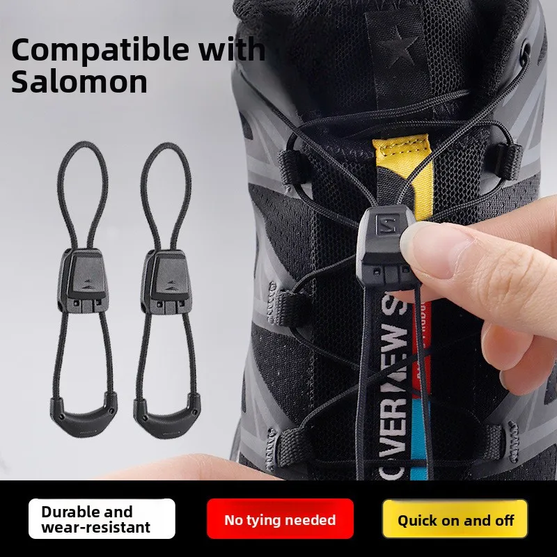 Lazy Person's Shoelaces Quick Tie Elastic Sport Shoes Laces No Tie Shoelace Buckle Fixator for Sports Shoes Nylon Material