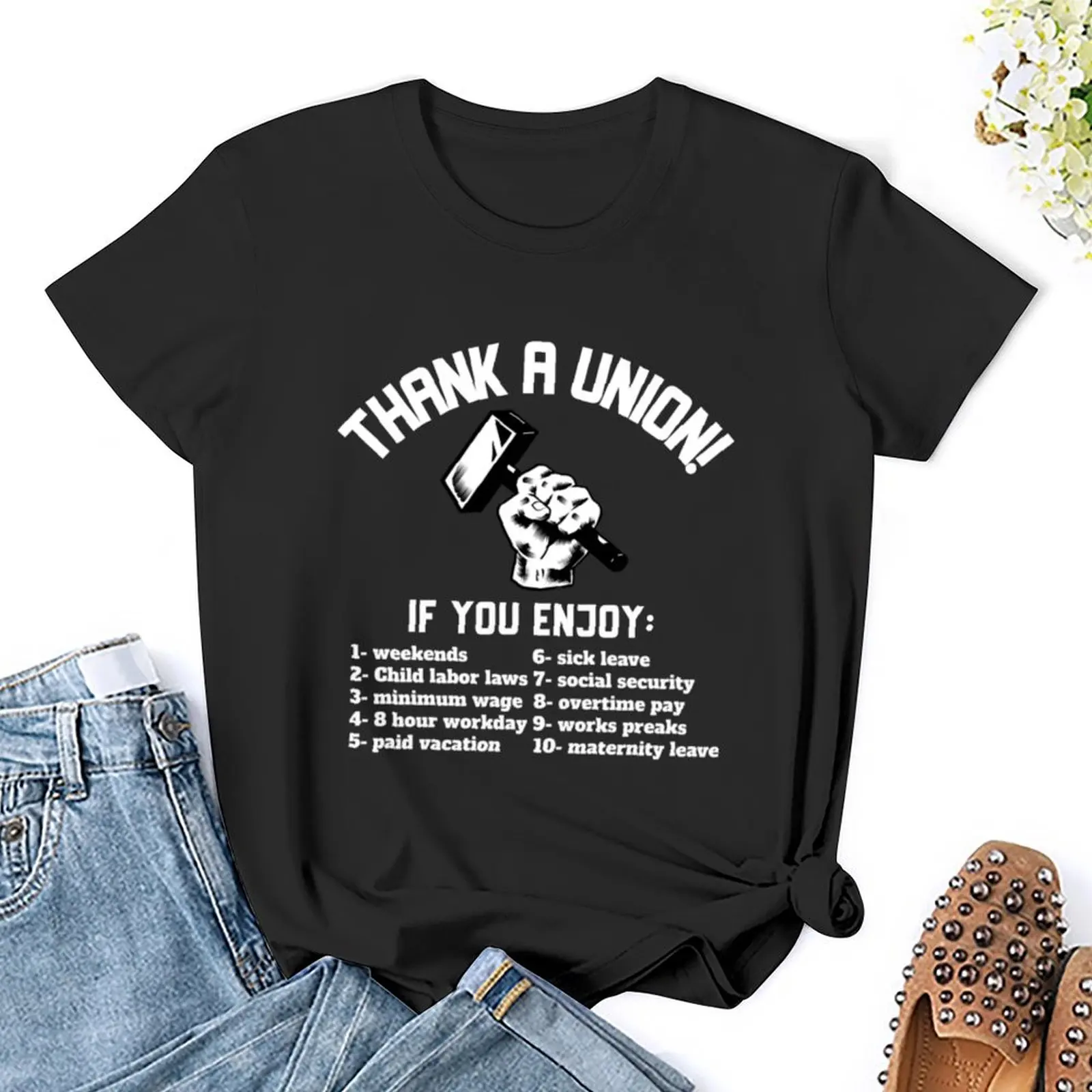 hank A Union - Labor Union, Union Strong, Pro Worker, Industrial Workers of the World T-Shirt funny summer top Women t-shirts