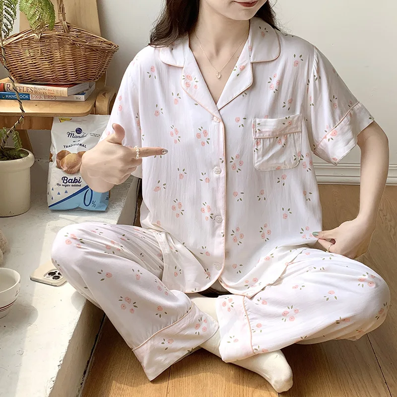 Pajama Pants Set Women's Clothing Homewear Suspenders Shorts Summer Thin Outerwear Comfortable Casual Fashion Breathable Loose