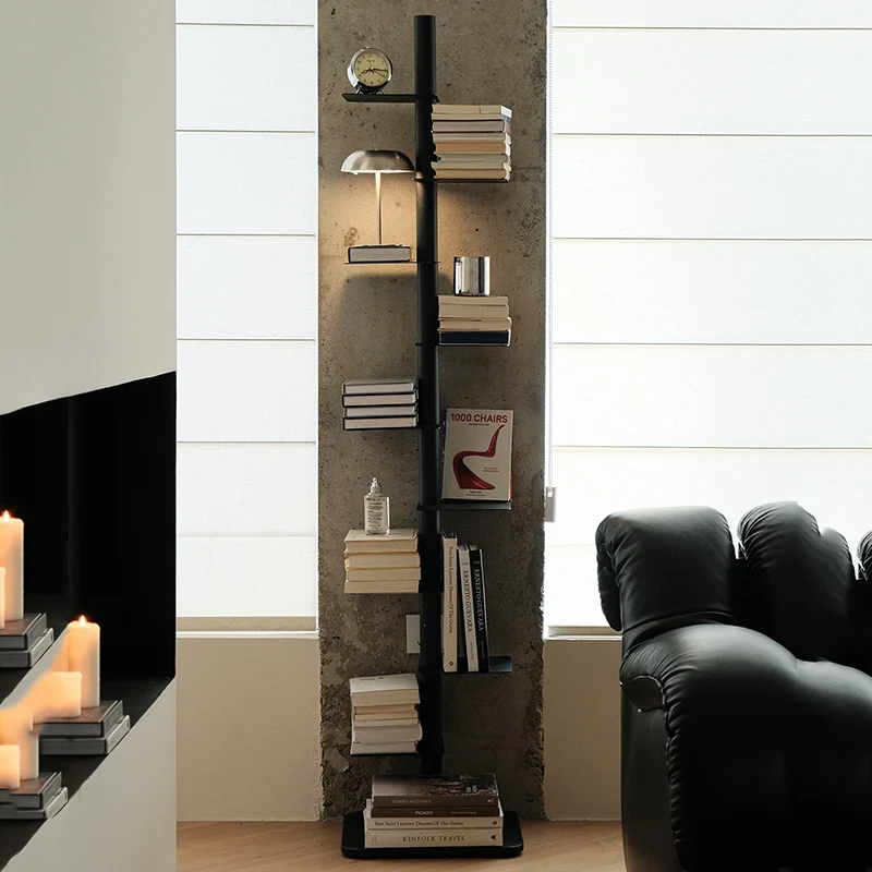خزائن الكتب الدائمة البسيطة ركن المكتب الفن الجمالي خزائن الكتب على الأرض رفوف المجلات تصاميم أثاث فريد من نوعه Estante Livros #1